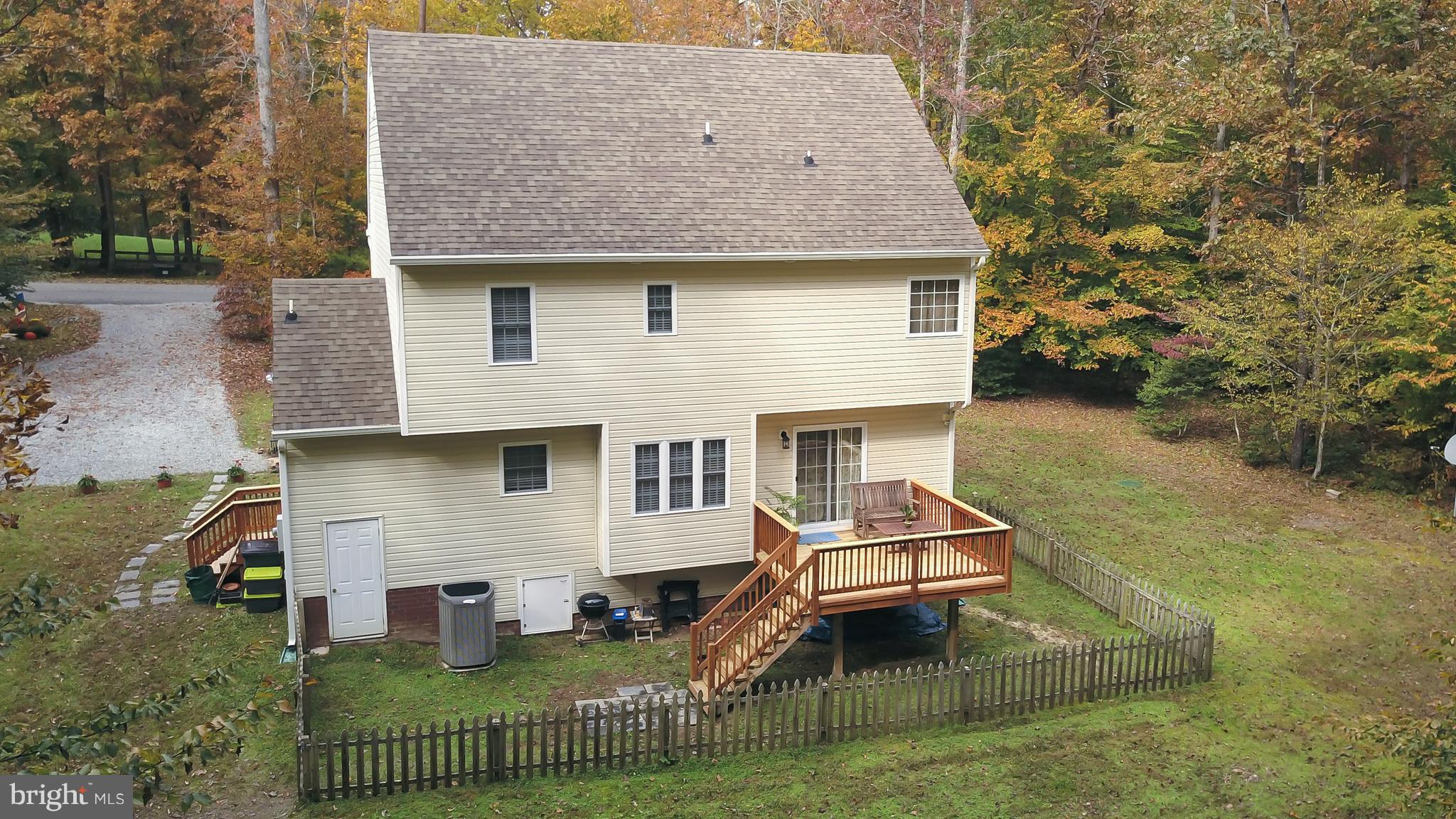 4455 Halls Road Mineral, VA 23117 - Photo 4 of 30 Rear Deck, Partially Fenced Yard