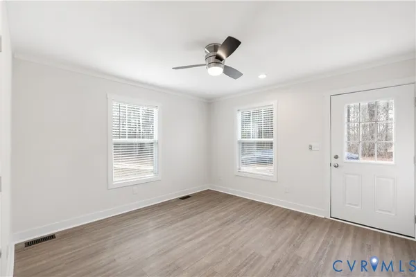 wooden floor in an empty room