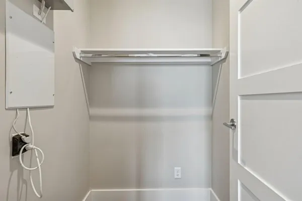 a close view of utility room