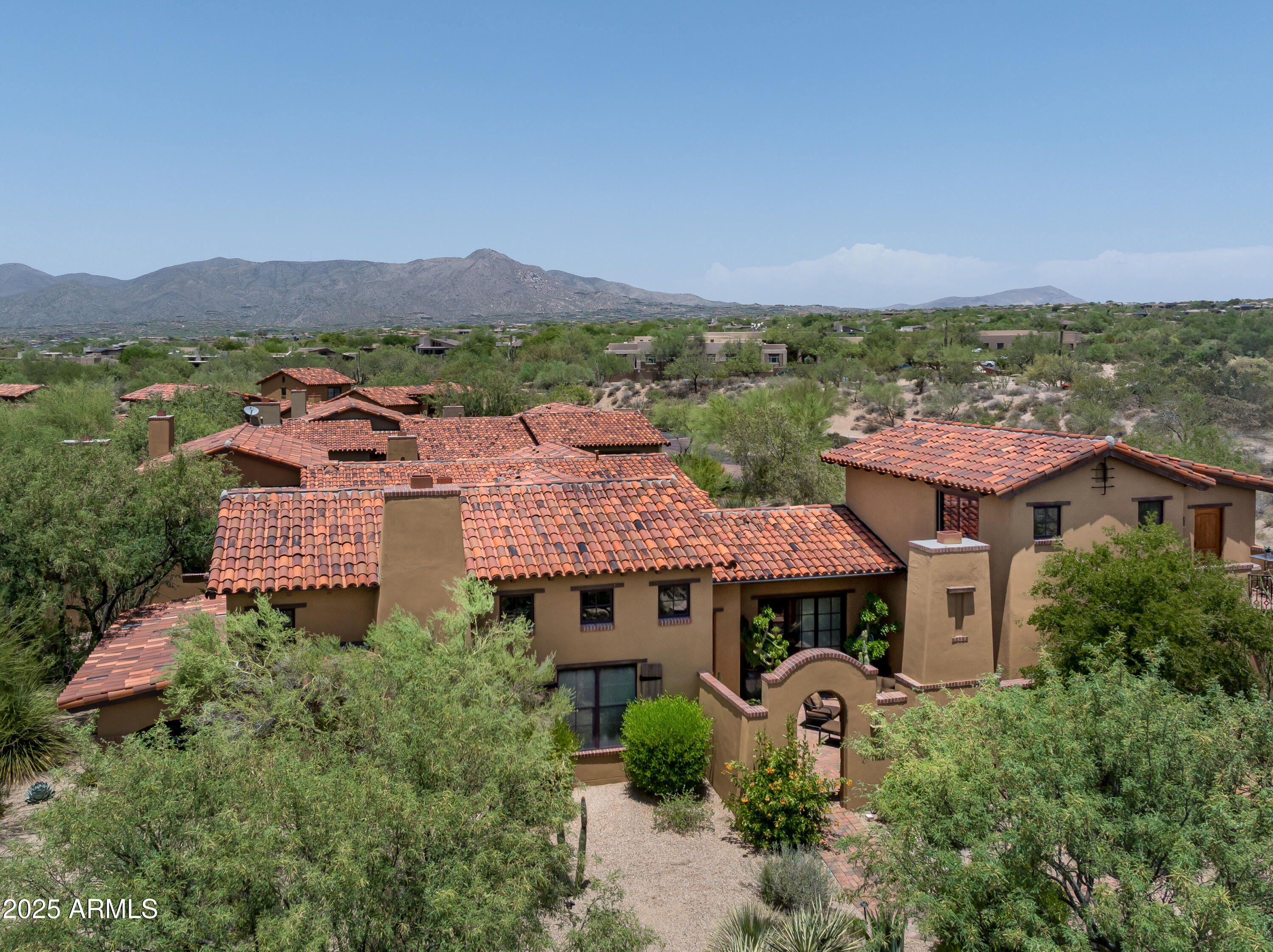 10597 East Rising Sun Drive Scottsdale, AZ 85262 - Photo 49 of 53 an aerial view of a house with a garden