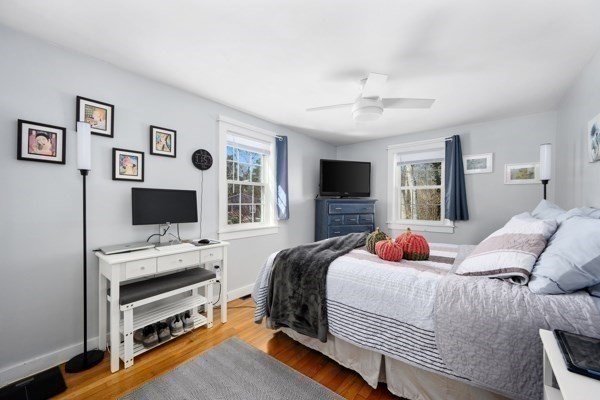 16 Hazelwood Road Dennis, MA 02660 - Photo 16 of 40 a bedroom with a bed and a flat screen tv