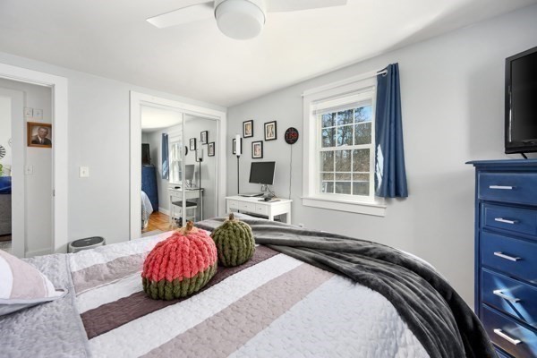 16 Hazelwood Road Dennis, MA 02660 - Photo 18 of 40 a bedroom with a bed and glass window