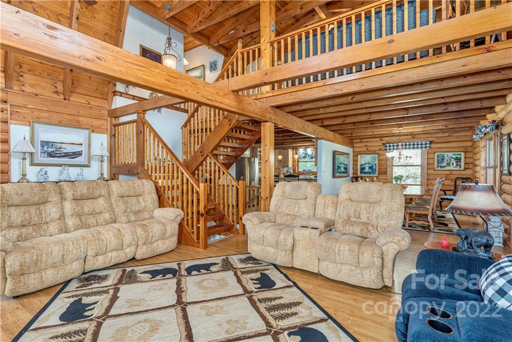 40 Yarrow Road Waynesville, NC 28785 - Photo 6 of 25 a view of living room with furniture and wooden floor