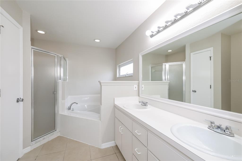 102 Ashley Loop Davenport, FL 33837 - Photo 10 of 16 a bathroom with a tub sink double and mirror