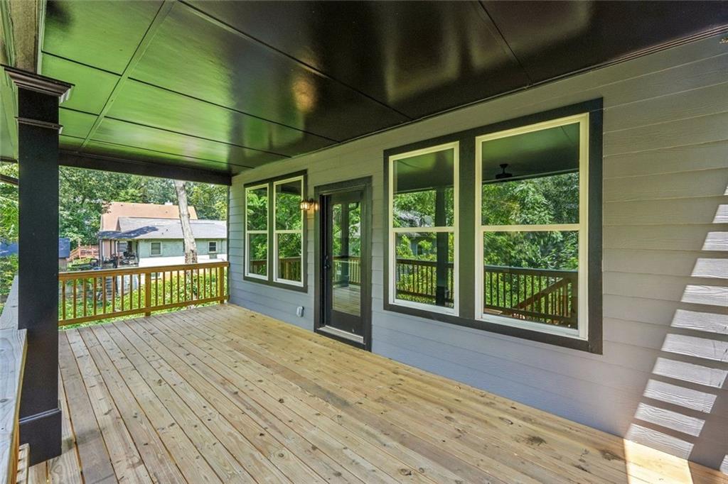 1179 Booker Avenue Southwest Atlanta, GA 30310 - Photo 27 of 54 a view of a backyard with wooden floor