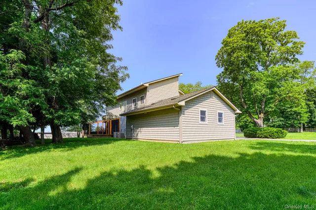 a house view with a garden space
