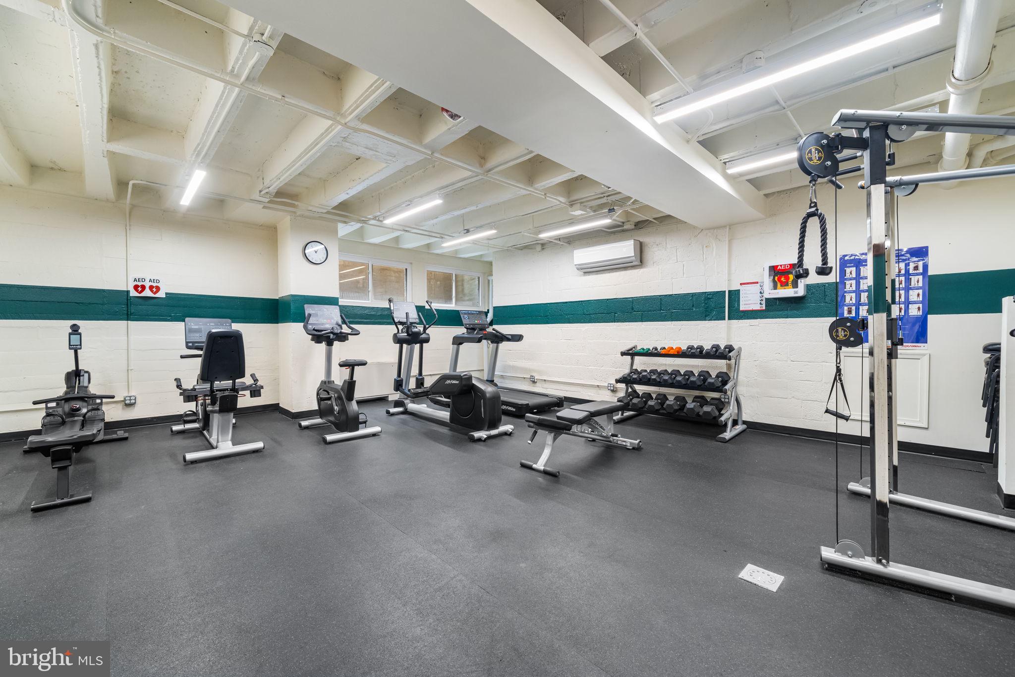 4301 Massachusetts Avenue Northwest, Unit 6006 Washington, DC 20016 - Photo 29 of 33 a view of a room with gym equipment