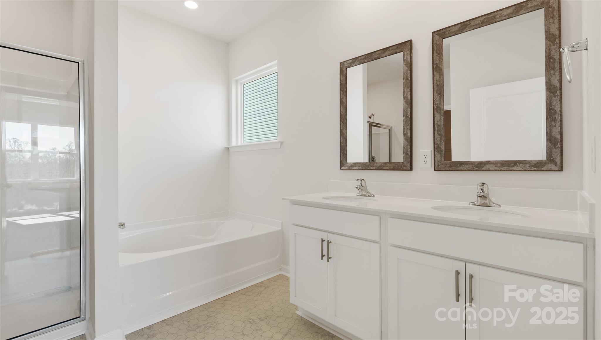 181 Salers Road Fletcher, NC 28732 - Photo 12 of 24 a bathroom with a tub sink and mirror