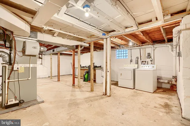 a view of a storage room