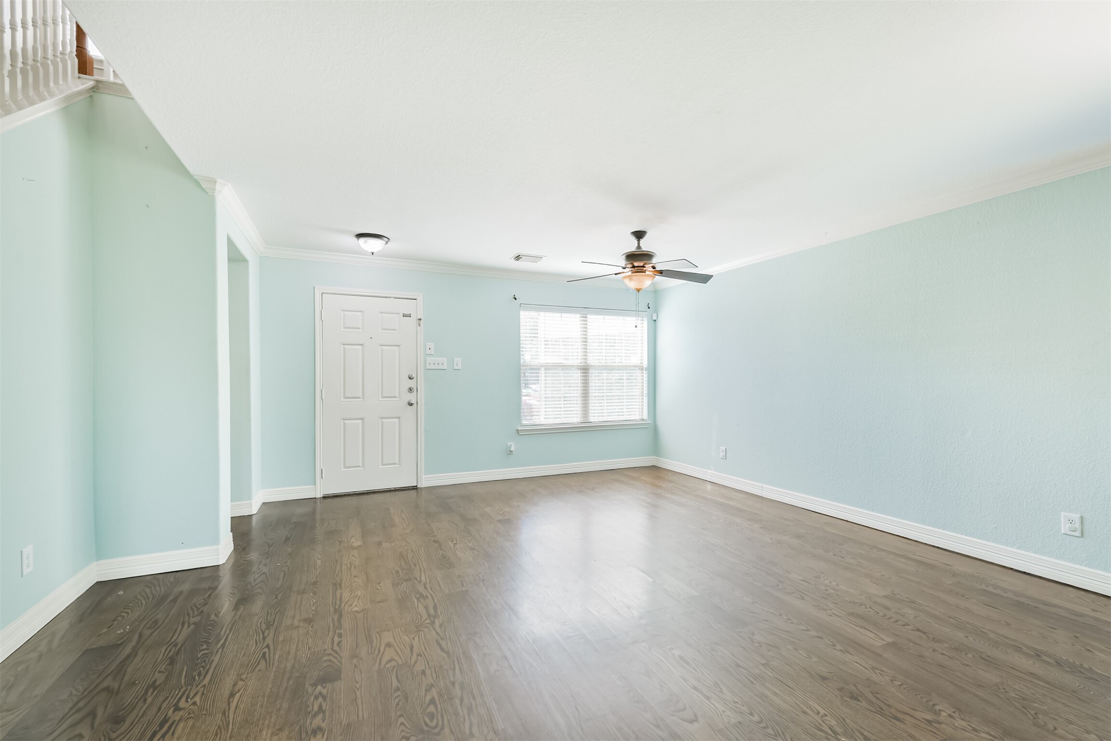 9207 Cribbage Court Houston, TX 77083 - Photo 9 of 47 Living room area with Hardwood flooring