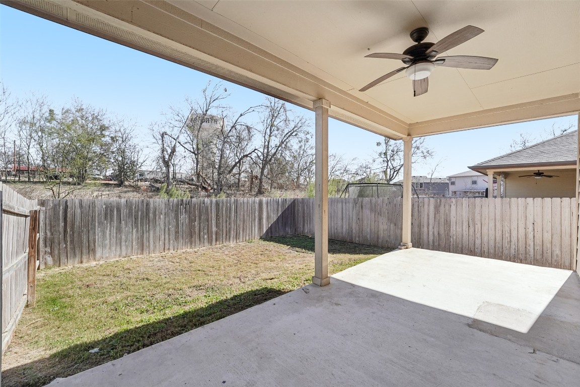 402 Jack Rabbit Lane, Unit B Buda, TX 78610 - Photo 27 of 30 a view of a backyard