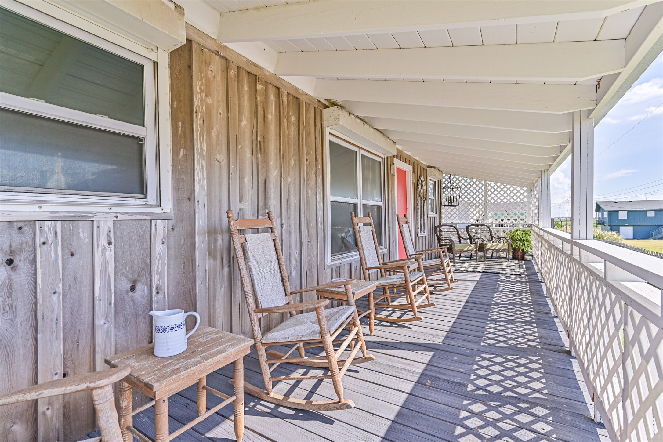 16519 Captain Kidd Road Jamaica Beach, TX 77554 - Photo 21 of 32 a view of a balcony with chairs