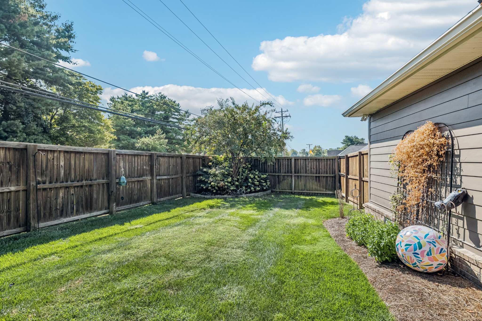 121 Pebble View Drive Franklin, TN 37064 - Photo 43 of 49 a view of a backyard with wooden fence