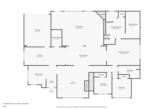 $899,000 | 121 Pebble View Drive, Franklin, TN 37064
