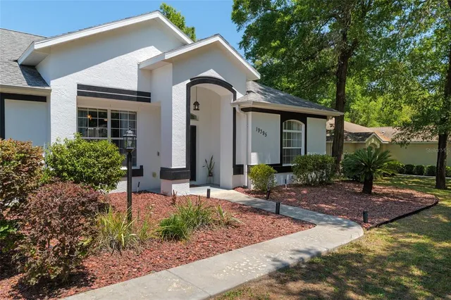 a large living room with a large window