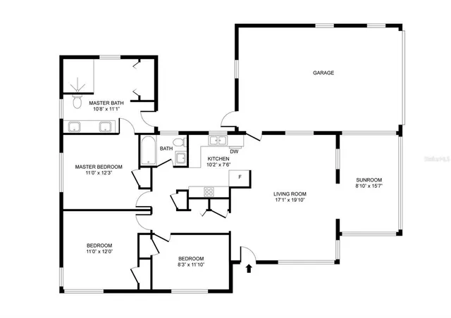 a picture of a floor plan
