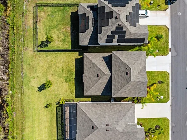 an aerial view of a city