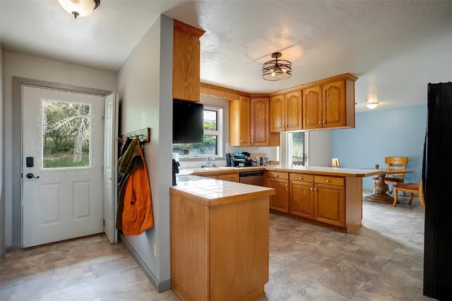 a very nice looking room with a large window