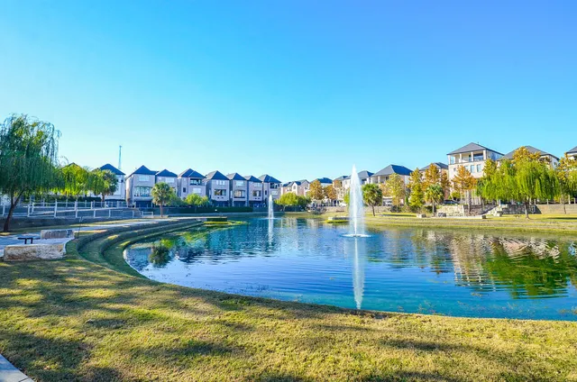 a view of a lake with a mountain