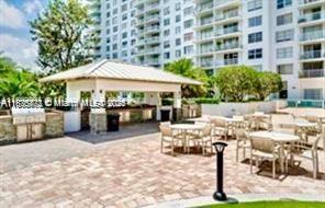 2851 Northeast 183rd Street, Unit 802E Aventura, FL 33160 - Photo 23 of 37 a view of a building with sitting area and garden