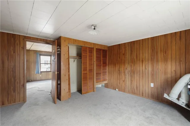 a view of a livingroom with a staircase