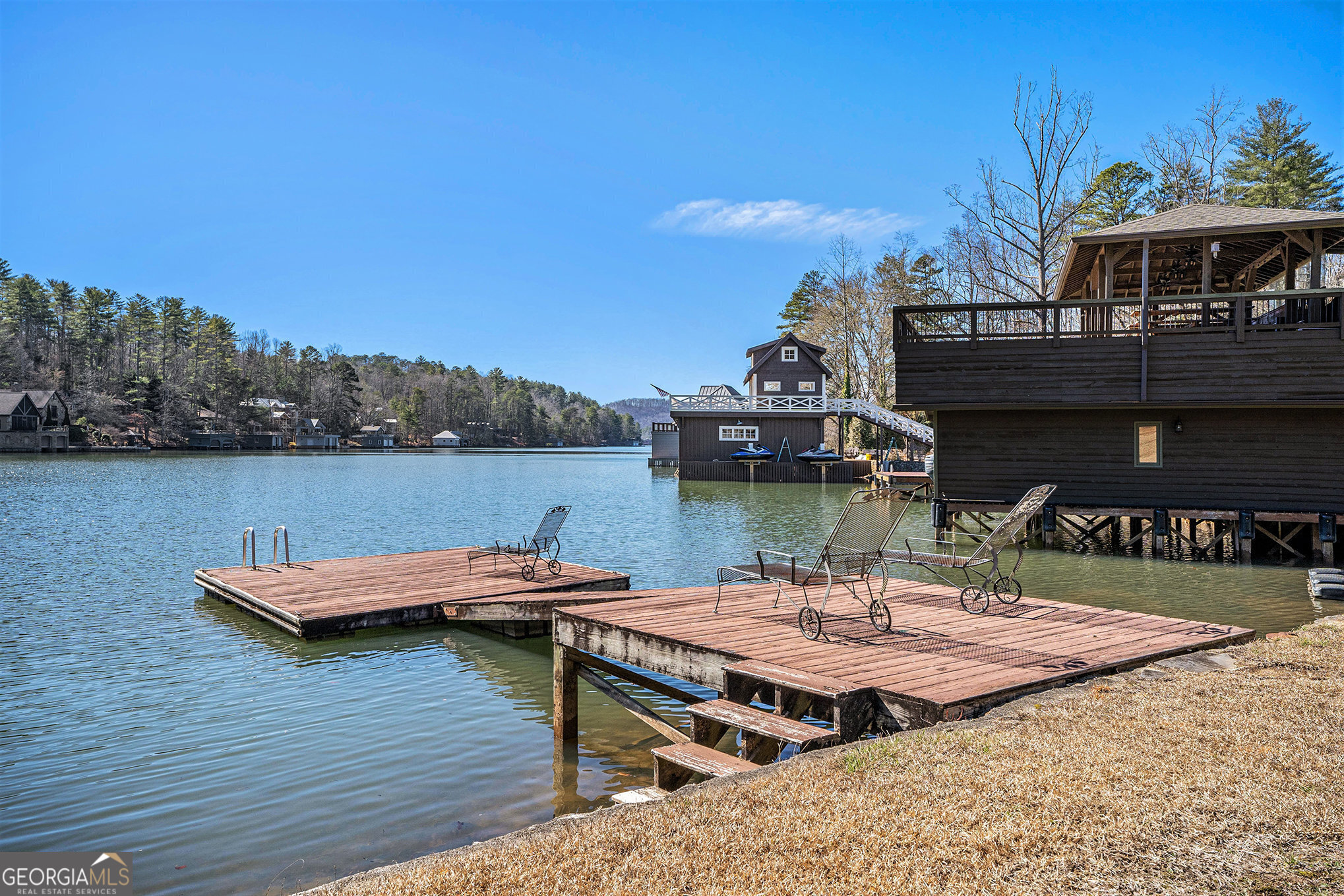 5622 Murray Cove Road Tiger, GA 30576 - Photo 30 of 39 a view of a house with pool and a yard