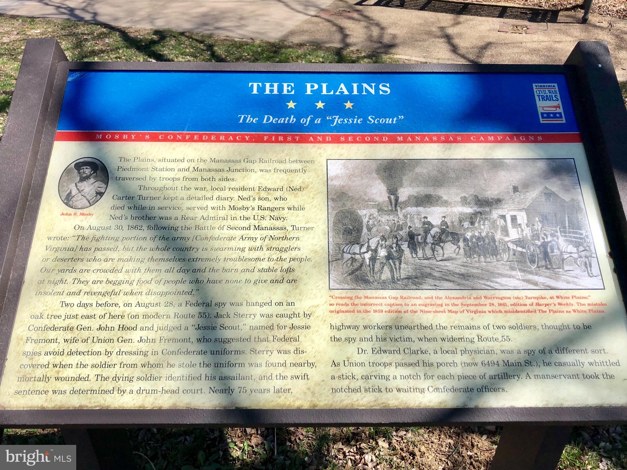 3440 Bull Run Mountain Road The Plains, VA 20198 - Photo 20 of 31 Historical Marker about The Plains