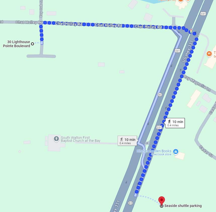 30 Lighthouse Pointe Boulevard Santa Rosa Beach, FL 32459 - Photo 31 of 41 Lighthouse Pointe to Seaside Shuttle