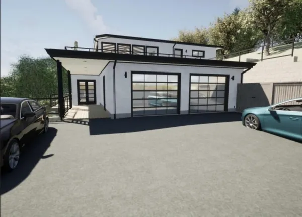a view of a house with sitting area