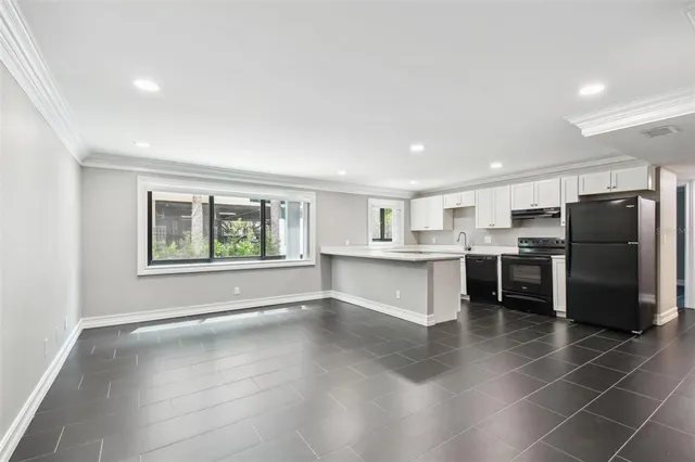 a view of an empty room