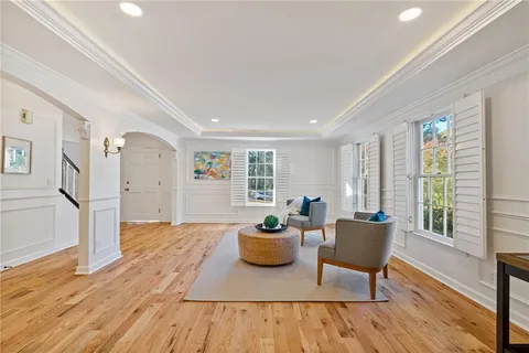 a bathroom with a sink vanity and a mirror