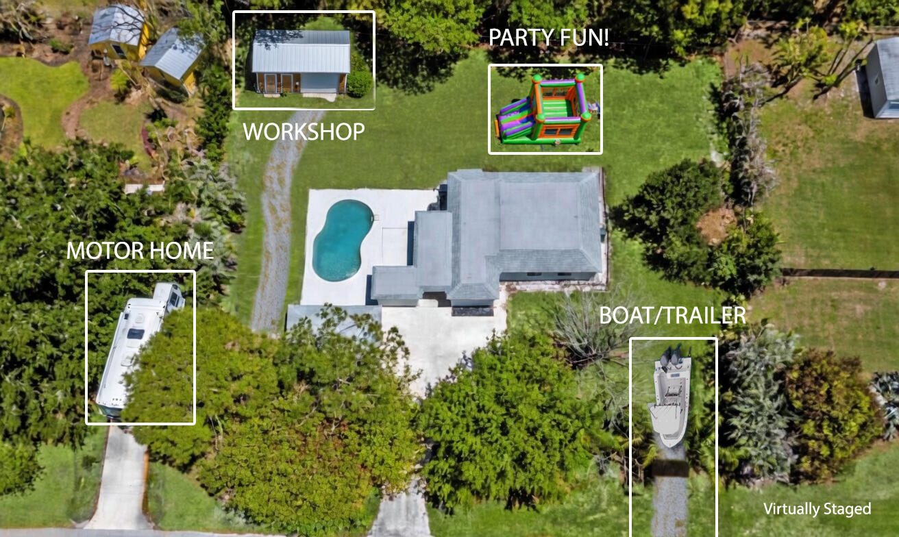 8587 Southwest 18th Avenue Stuart, FL 34997 - Photo 39 of 39 an aerial view of a house