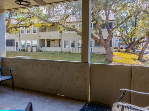 a view of front door of house