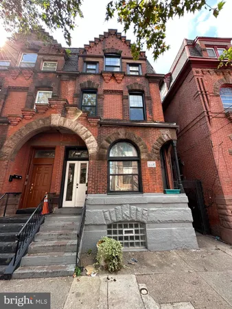 a front view of a house