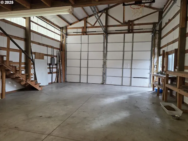 a house with trees in the background