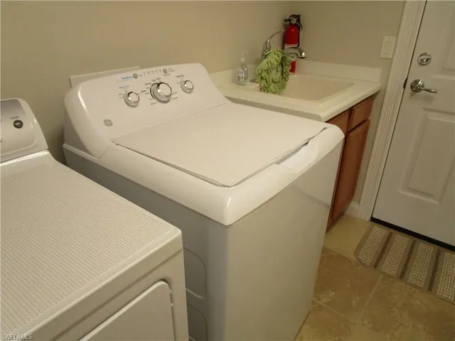 a close view of utility room