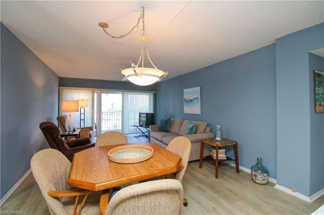 a table and chairs in a room