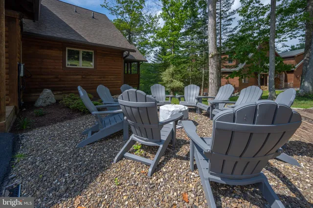 a aerial view of multiple houses