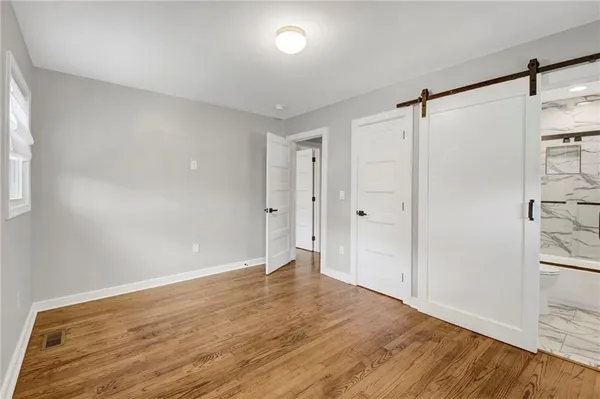 a view of an empty room