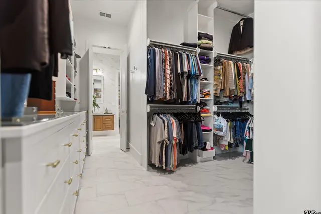 a view of walk in closet