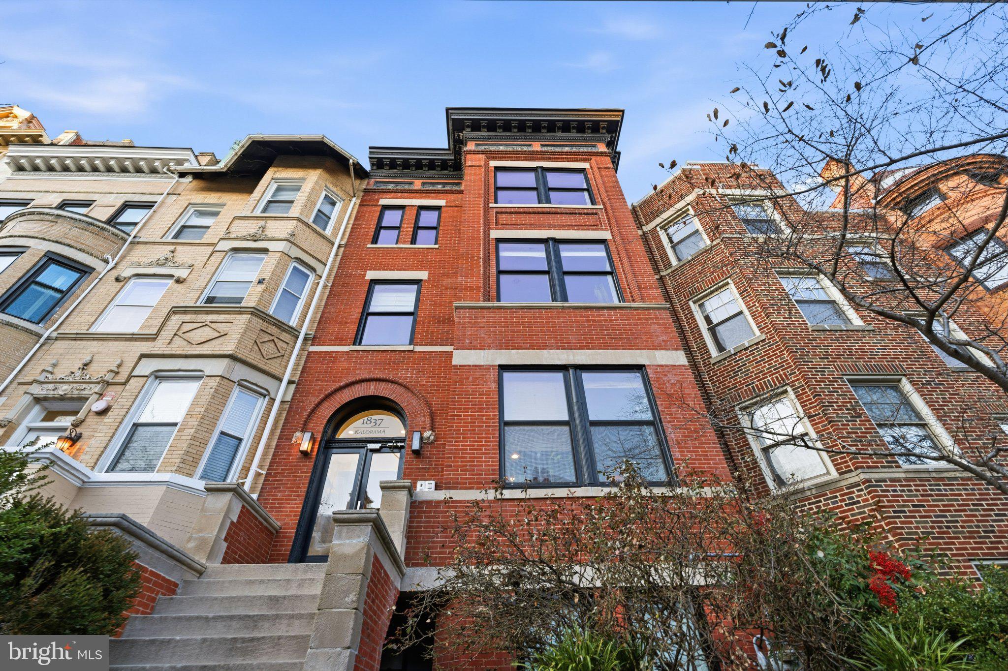 1837 Kalorama Road Northwest, Unit F Washington, DC 20009 - Photo 42 of 42 Charming brick facade in urban setting.
