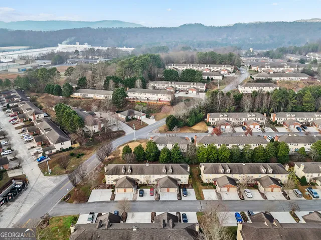 an aerial view of a city
