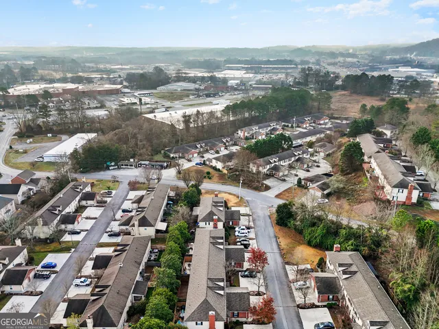 an aerial view of city