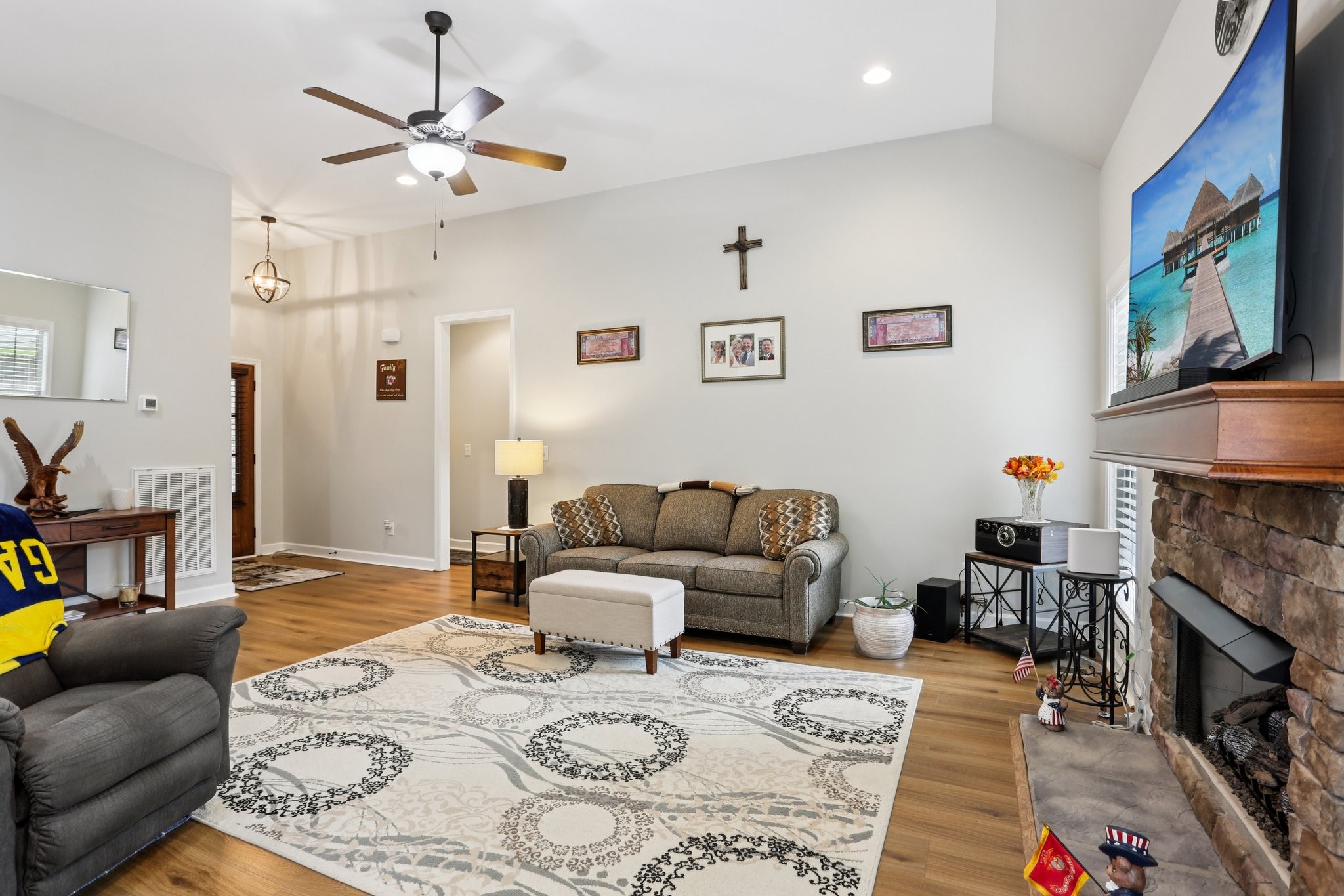 3045 Tacoma Lane Goodlettsville, TN 37072 - Photo 13 of 47 a living room with furniture and a fireplace