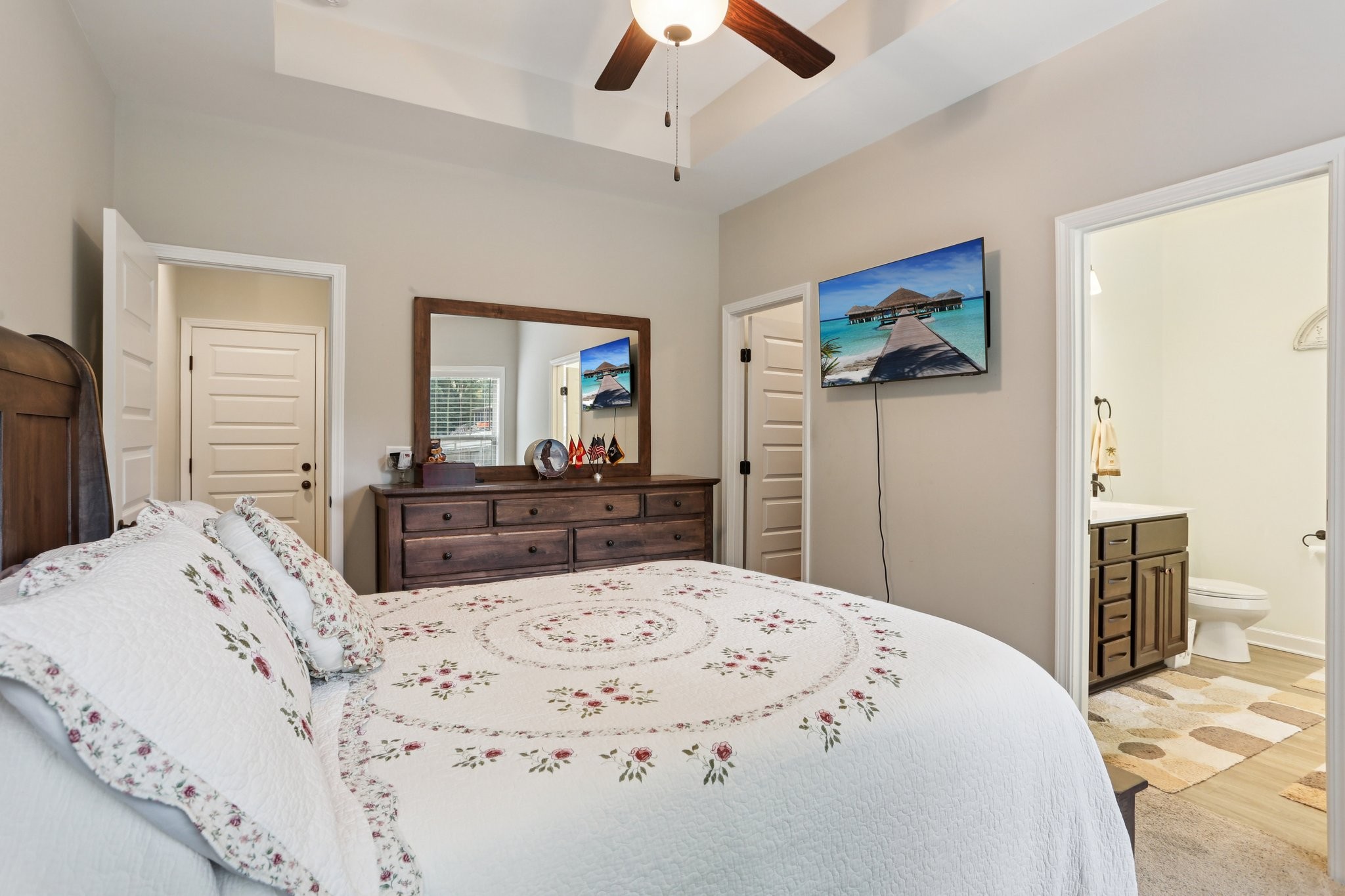 3045 Tacoma Lane Goodlettsville, TN 37072 - Photo 28 of 47 a large bedroom with a bed and a dresser in it