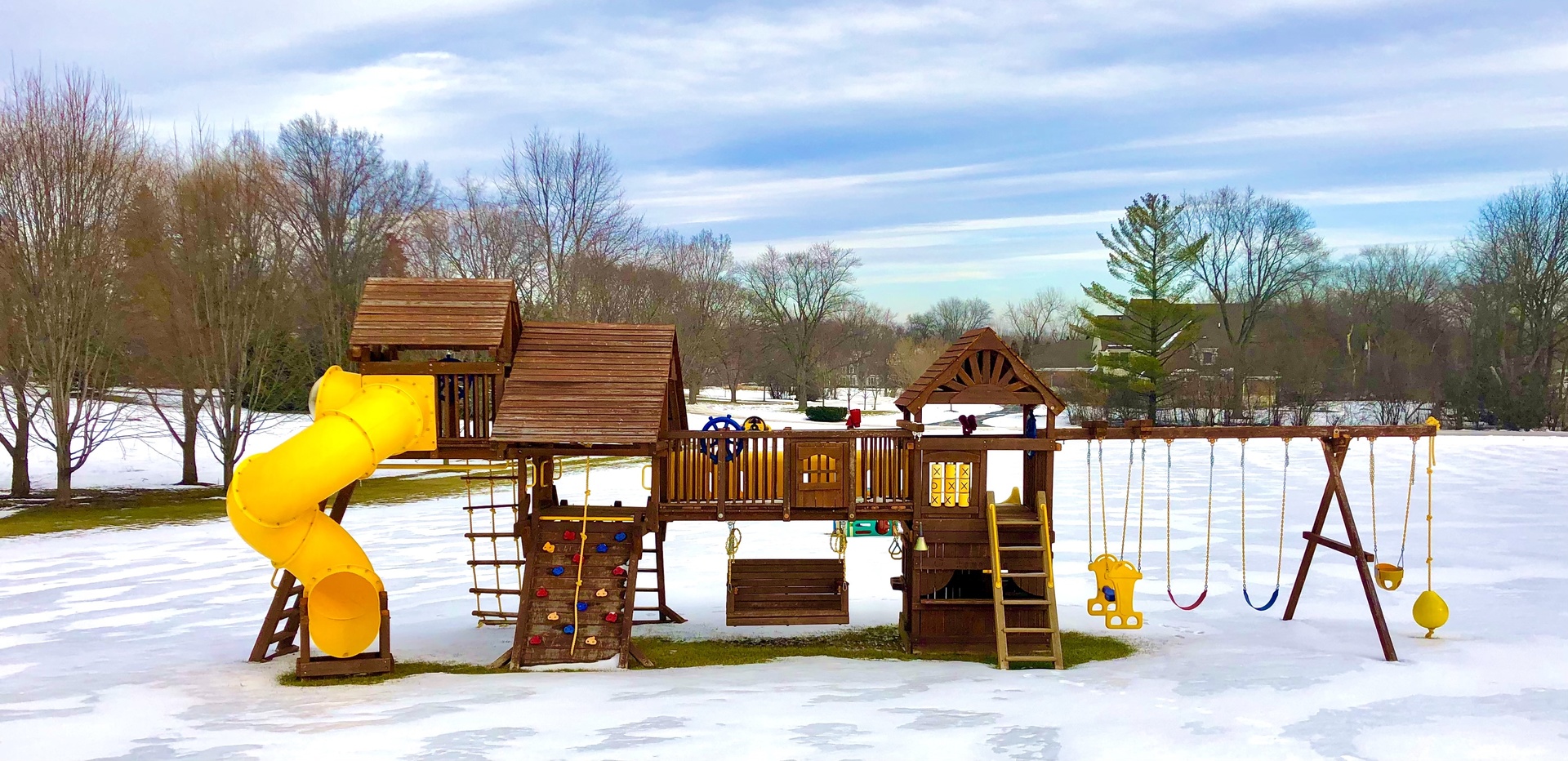 831 Ela Road Inverness, IL 60067 - Photo 17 of 25 a view of outdoor space with a flat tv screen and a bench
