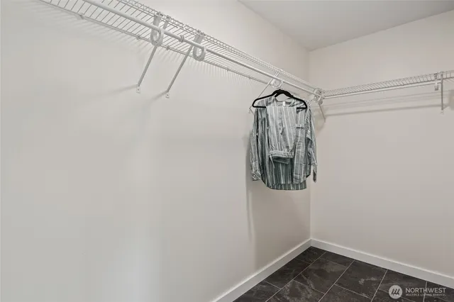 a view of a room with rack on the wall