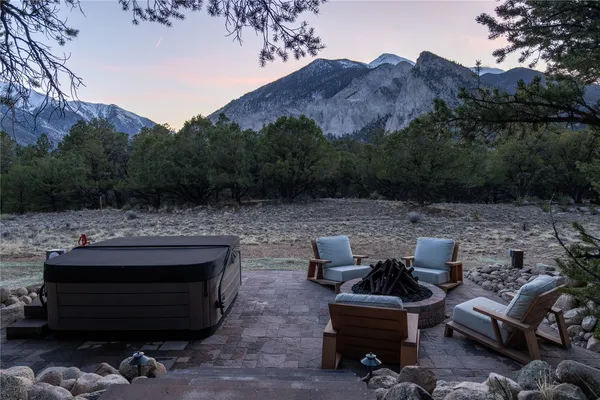 a kitchen with wooden floors and a stove