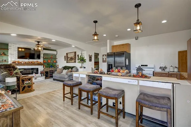 a very nice looking room with a large window