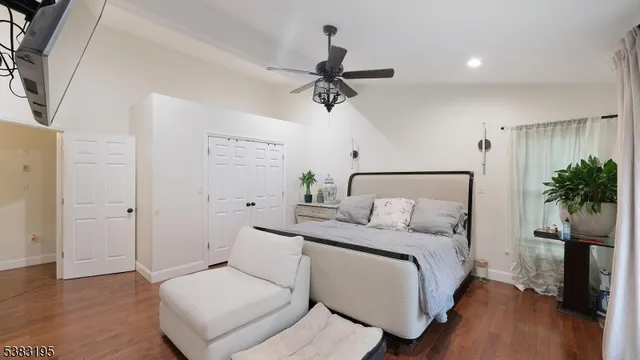 a workspace with furniture and window